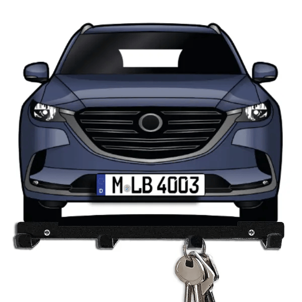 CX-9 Schlüsselboard personalisiert mit Auto u. Kennzeichen!