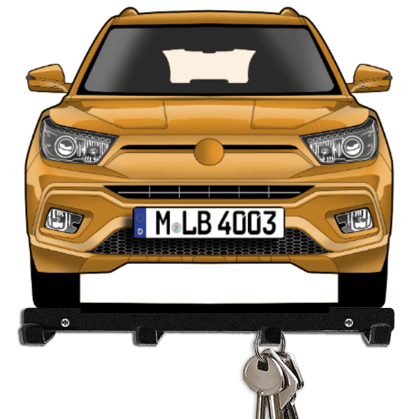 XLV Schlüsselboard personalisiert mit Auto u. Kennzeichen!