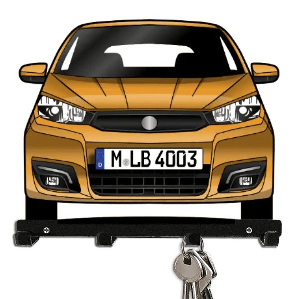 eCity Sport Schlüsselboard personalisiert mit Auto u. Kennzeichen!