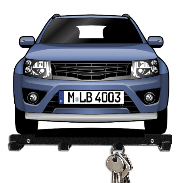 Grand Vitara Schlüsselboard personalisiert mit Auto u. Kennzeichen!