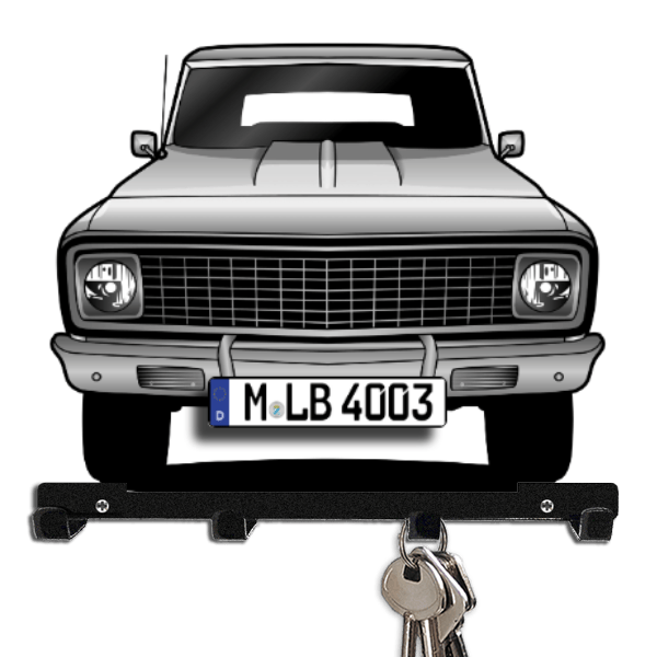 Blazer Schlüsselboard personalisiert mit Auto u. Kennzeichen!