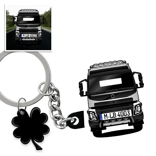 FMX 540 Schlüsselanhänger in Form deines Autos u. Kennzeichen