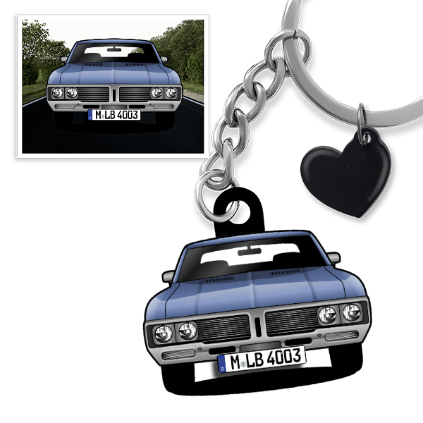 Lesabre Schlüsselanhänger in Form deines Autos u. Kennzeichen