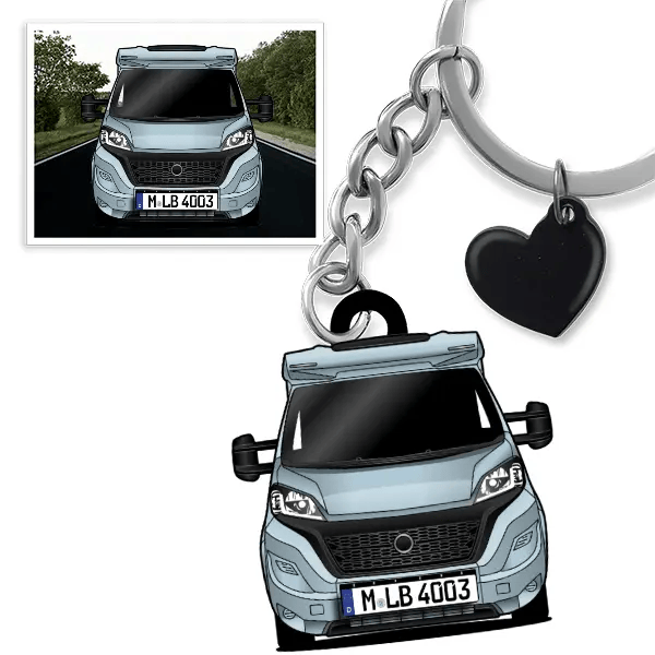 Sky TI 650 MEG Platinum Selection Schlüsselanhänger in Form deines Autos u. Kennzeichen