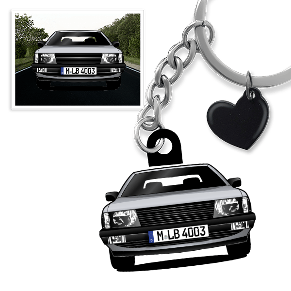 100 Avant Schlüsselanhänger in Form deines Autos u. Kennzeichen