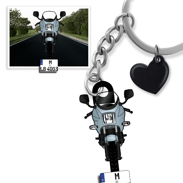 RD350 YPVS Schlüsselanhänger in Form deines Autos u. Kennzeichen