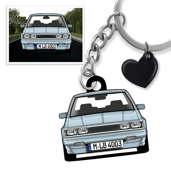 Carina Schlüsselanhänger in Form deines Autos u. Kennzeichen