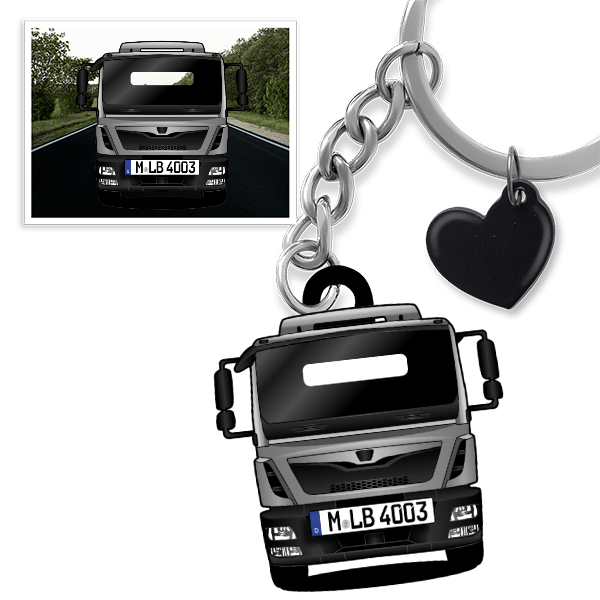 TGM Schlüsselanhänger in Form deines Autos u. Kennzeichen