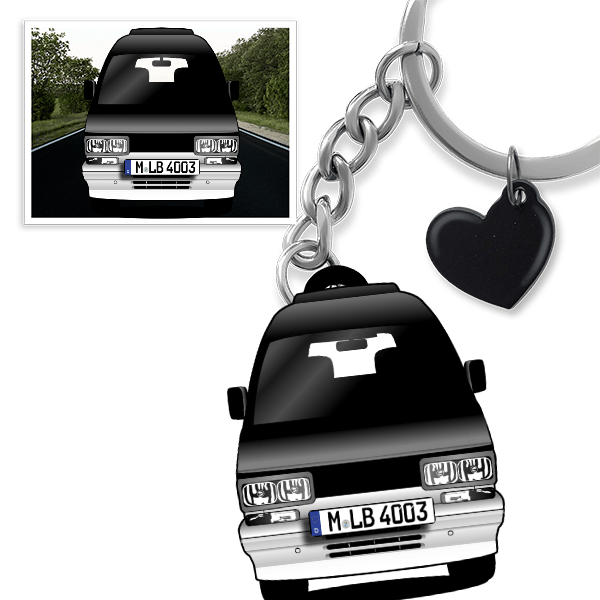 Libero E10 Schlüsselanhänger in Form deines Autos u. Kennzeichen