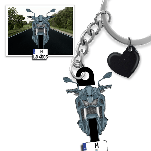 Z 900 Schlüsselanhänger in Form deines Autos u. Kennzeichen