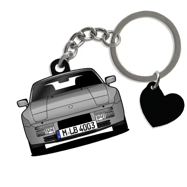 944 Cabriolet Schlüsselanhänger in Form deines Autos u. Kennzeichen