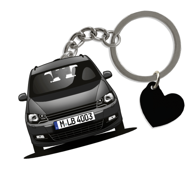 Sharan Schlüsselanhänger in Form deines Autos u. Kennzeichen
