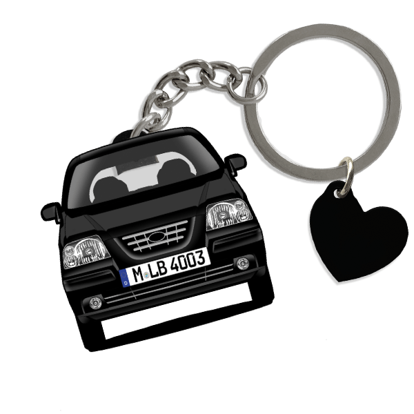 Atos Prime Schlüsselanhänger in Form deines Autos u. Kennzeichen