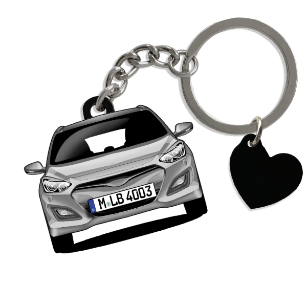 i30 Kombi Schlüsselanhänger in Form deines Autos u. Kennzeichen