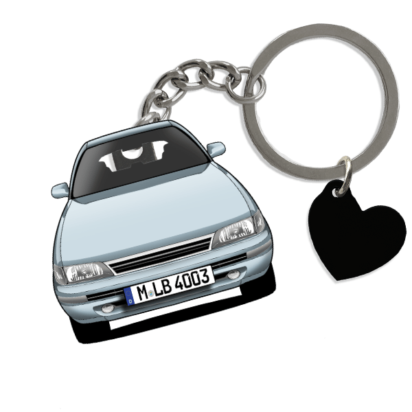 Corolla Schlüsselanhänger in Form deines Autos u. Kennzeichen
