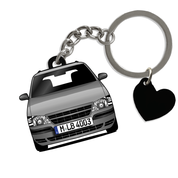 Venture Schlüsselanhänger in Form deines Autos u. Kennzeichen