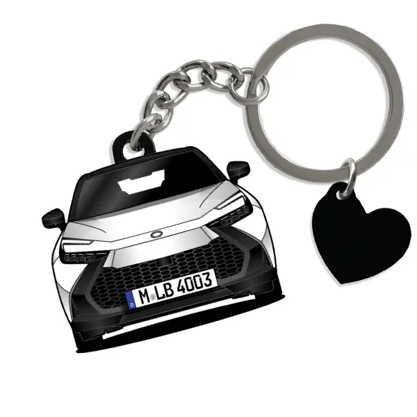 C-HR Schlüsselanhänger in Form deines Autos u. Kennzeichen