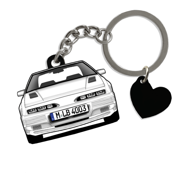 Grand Prix Schlüsselanhänger in Form deines Autos u. Kennzeichen