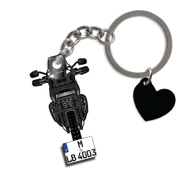 Pan America Schlüsselanhänger in Form deines Autos u. Kennzeichen