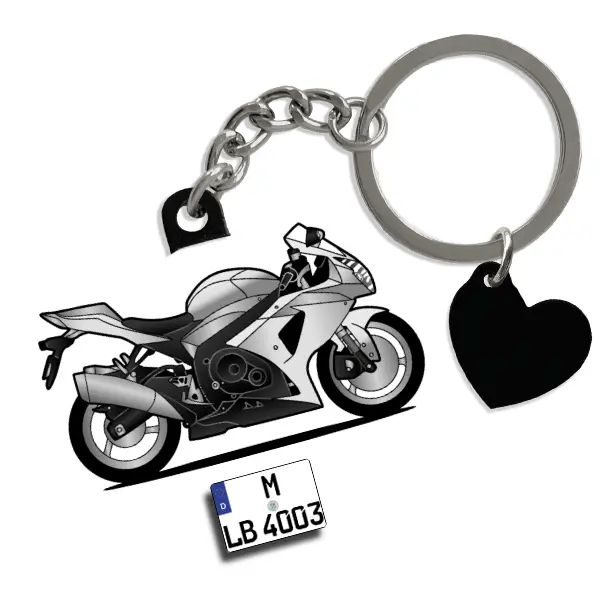 GSX-R 1000 Schlüsselanhänger in Form deines Autos u. Kennzeichen