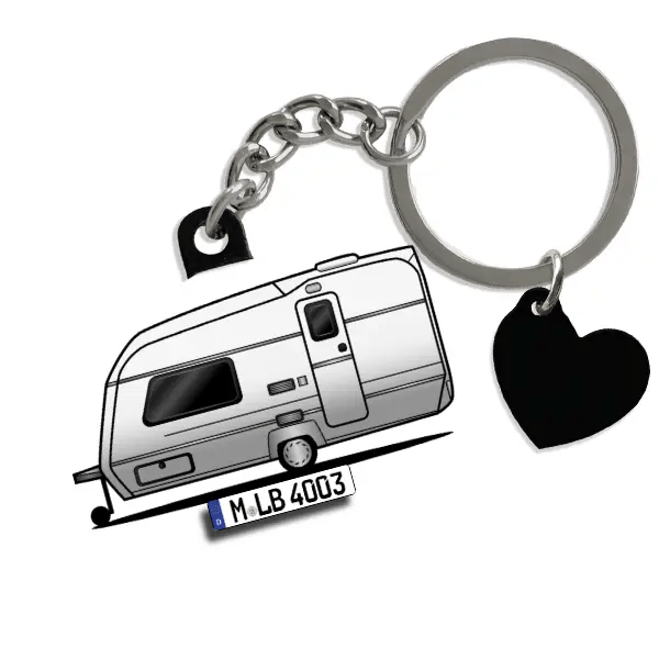 Daystar Schlüsselanhänger in Form deines Autos u. Kennzeichen