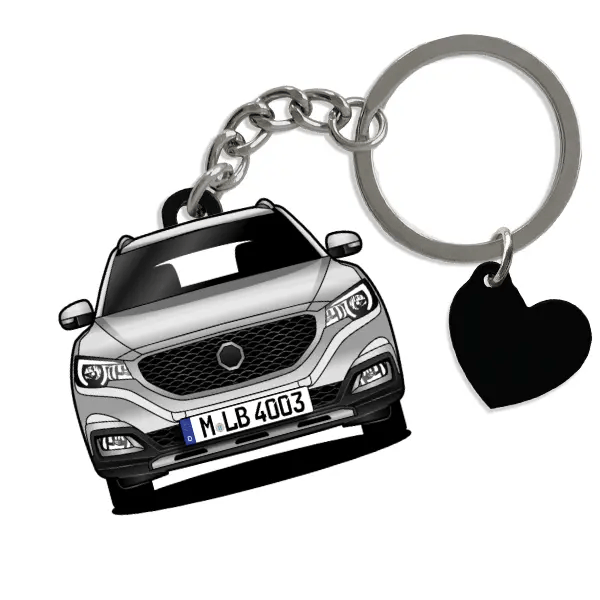 ZS Schlüsselanhänger in Form deines Autos u. Kennzeichen