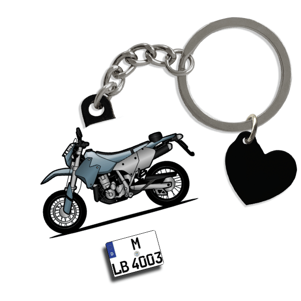 DR-Z 400 Schlüsselanhänger in Form deines Autos u. Kennzeichen