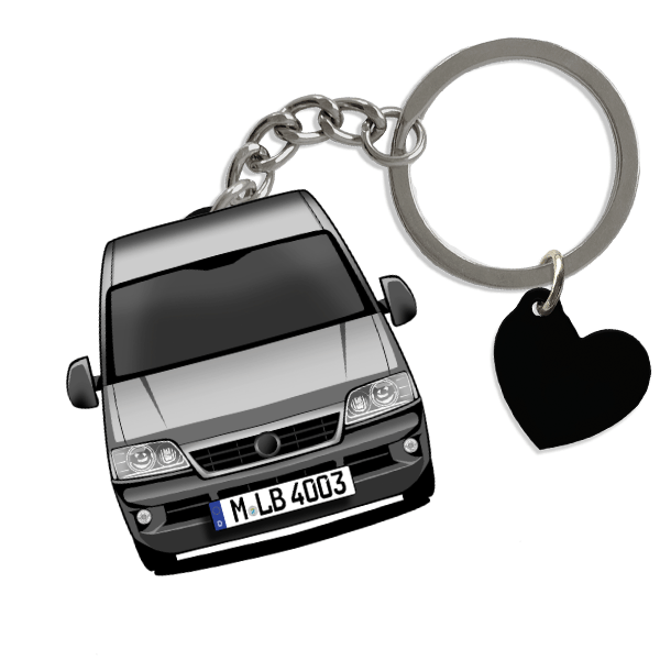 Ducato Schlüsselanhänger in Form deines Autos u. Kennzeichen