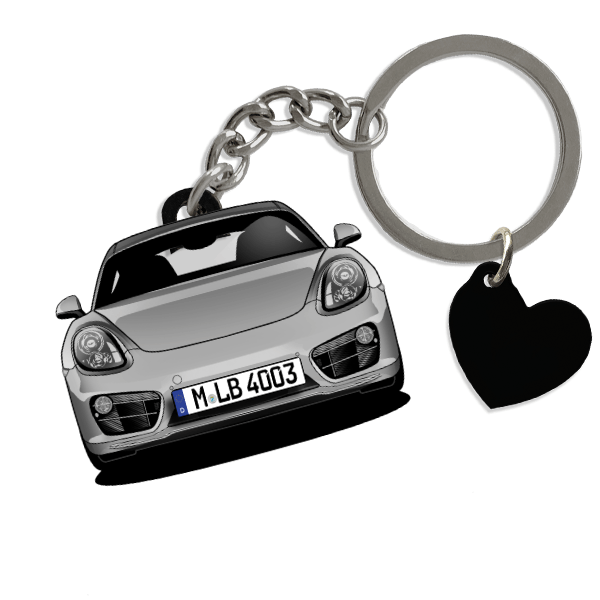 981 Coupe Schlüsselanhänger in Form deines Autos u. Kennzeichen