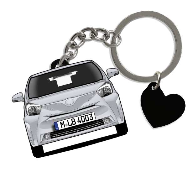 IQ Schlüsselanhänger in Form deines Autos u. Kennzeichen