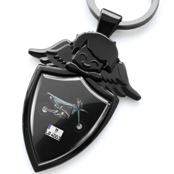 XMF 125 Schlüsselanhänger Schutzengel mit Motorrad !