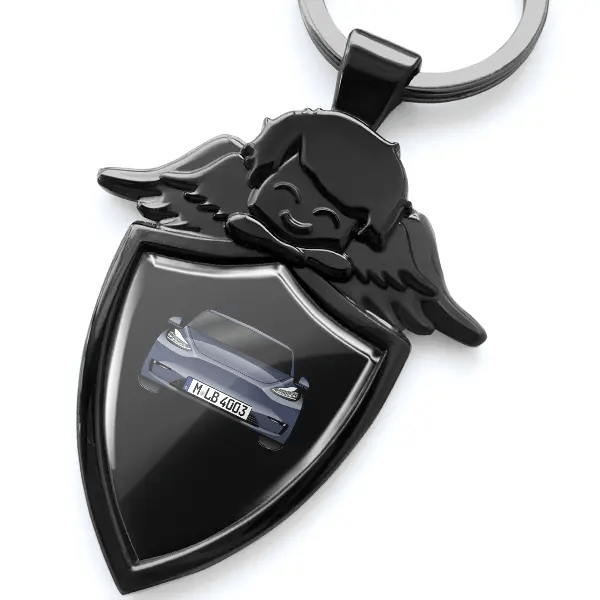 Model Y Schlüsselanhänger Schutzengel mit Auto !
