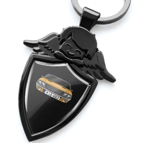 Challenger Schlüsselanhänger Schutzengel mit Auto !