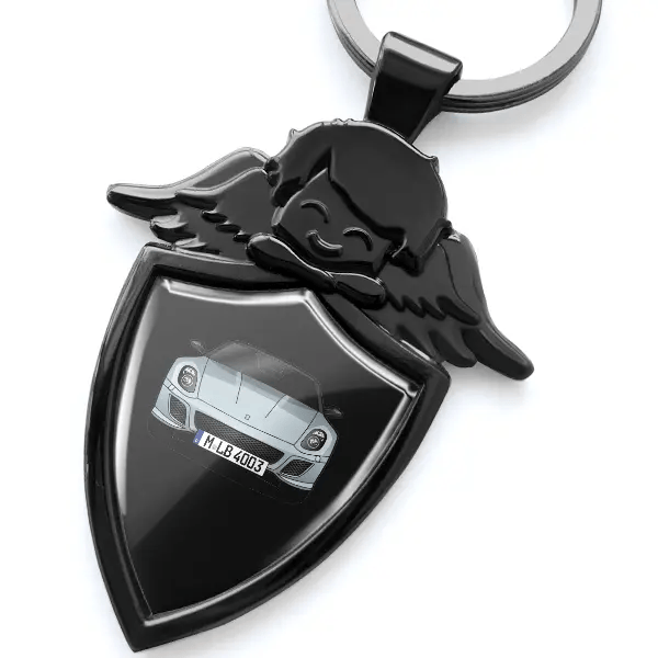 599 SA Aperta Roadster Schlüsselanhänger Schutzengel mit Auto !