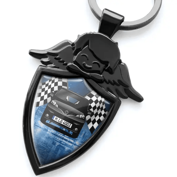 Evalia Schlüsselanhänger Schutzengel mit Auto !