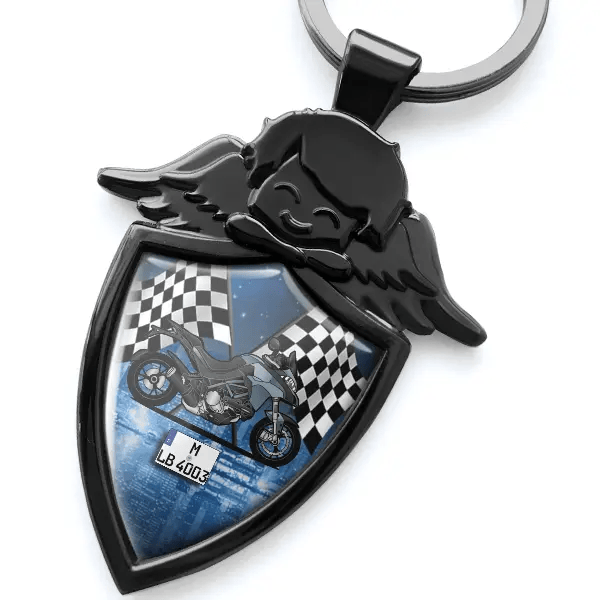 Multistrada 1260 Pikes Peak Schlüsselanhänger Schutzengel mit Motorrad !