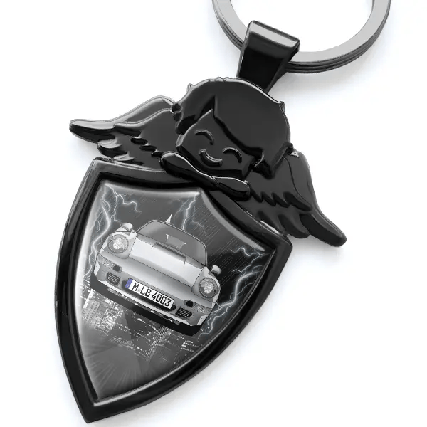 993 Coupe Schlüsselanhänger Schutzengel mit Auto !