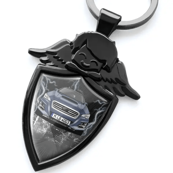 Levorg Schlüsselanhänger Schutzengel mit Auto !