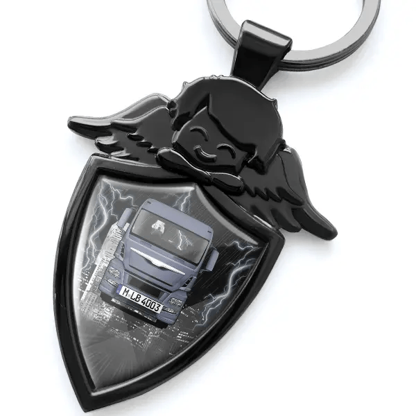 TGA 18.440 Schlüsselanhänger Schutzengel mit LKW !