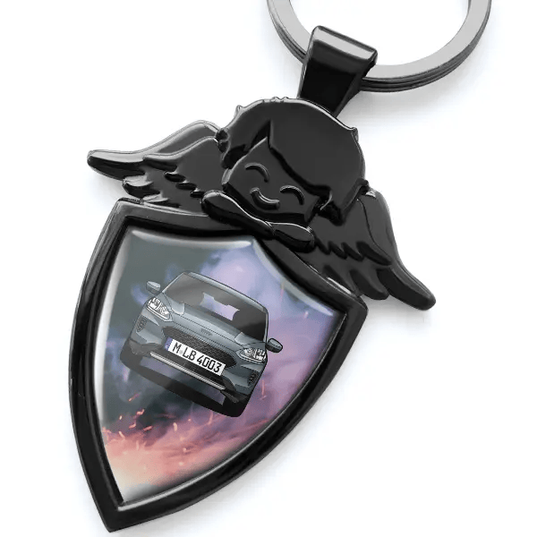 Escape Schlüsselanhänger Schutzengel mit Auto !
