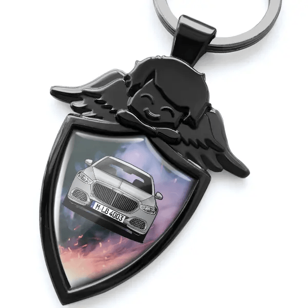 X223 S Schlüsselanhänger Schutzengel mit Auto !