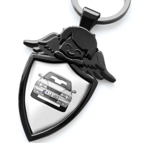 900 Schlüsselanhänger Schutzengel mit Auto !