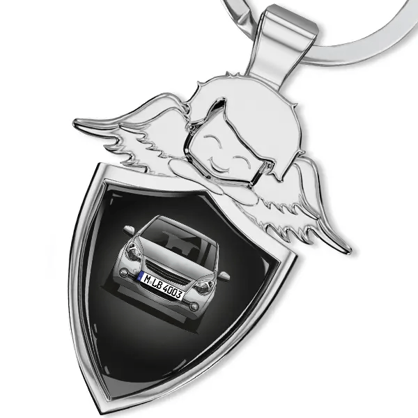 Agila Schlüsselanhänger Schutzengel mit Auto !