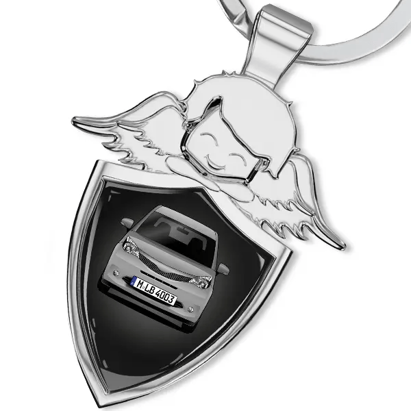Trezia Schlüsselanhänger Schutzengel mit Auto !