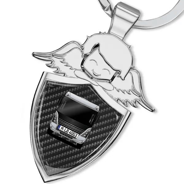 7870 Schlüsselanhänger Schutzengel mit Wohnwagen !