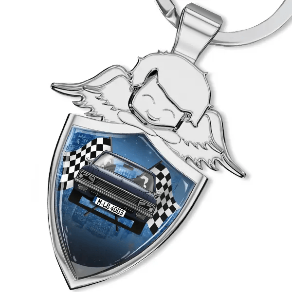 Admiral Schlüsselanhänger Schutzengel mit Auto !