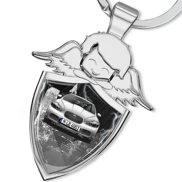XF-R Schlüsselanhänger Schutzengel mit Auto !