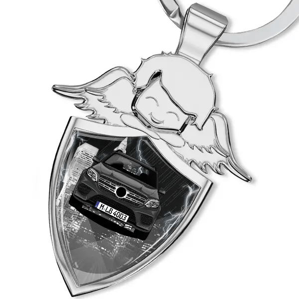 GLS Schlüsselanhänger Schutzengel mit Auto !