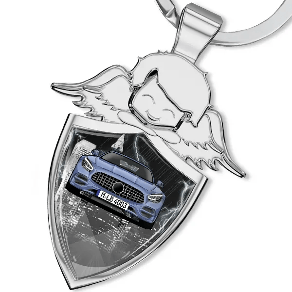 AMG GTR Schlüsselanhänger Schutzengel mit Auto !