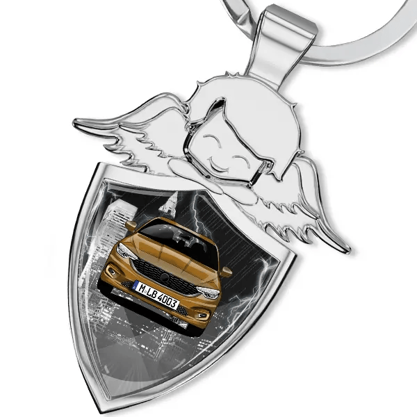 Tipo Limousine Schlüsselanhänger Schutzengel mit Auto !